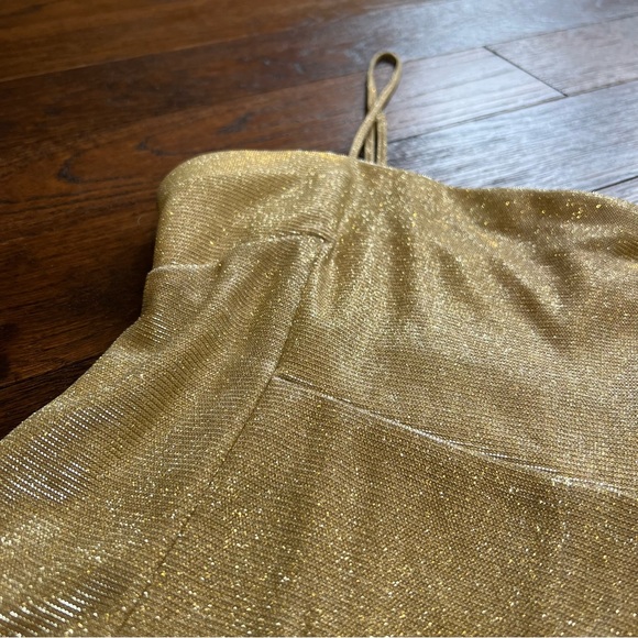 Gold Sparkle Mini Dress - Picture 5 of 5
